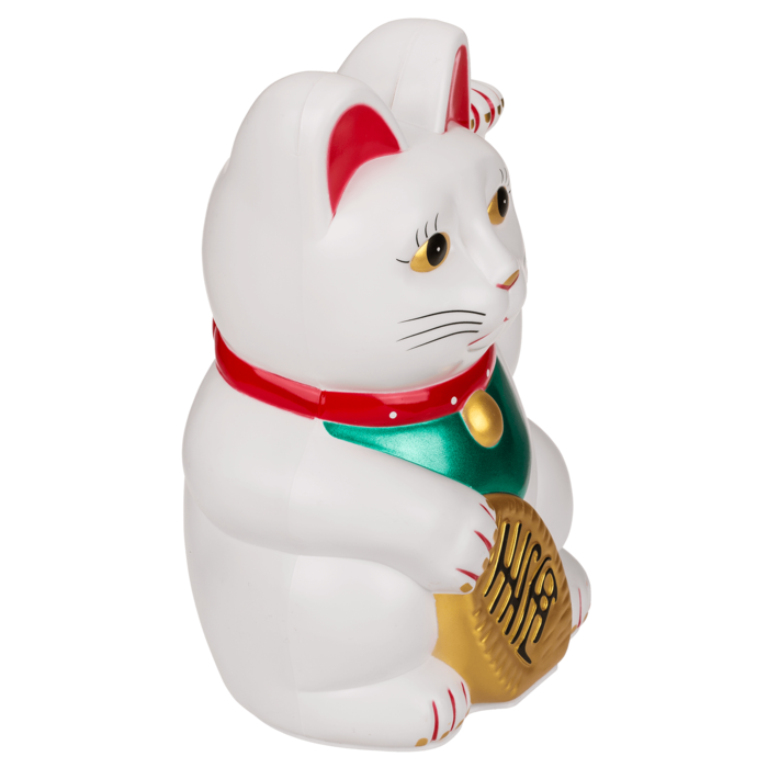 Chat Chanceux Classique Blanc