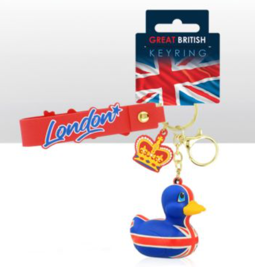 Union-Jack-Enten-Schlüsselanhänger