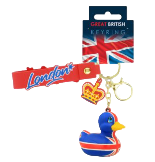 Union-Jack-Enten-Schlüsselanhänger