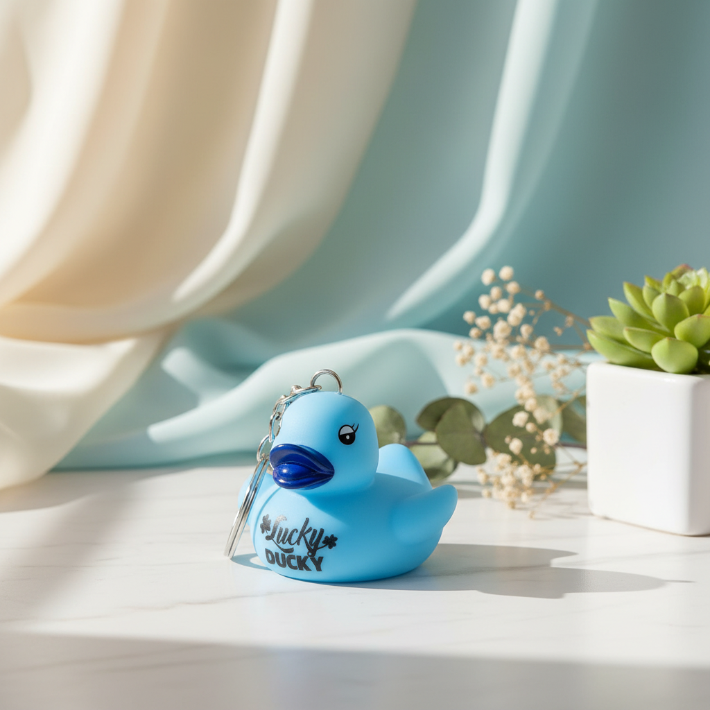 Porte-Clés Canard Bleu Lucky Ducky