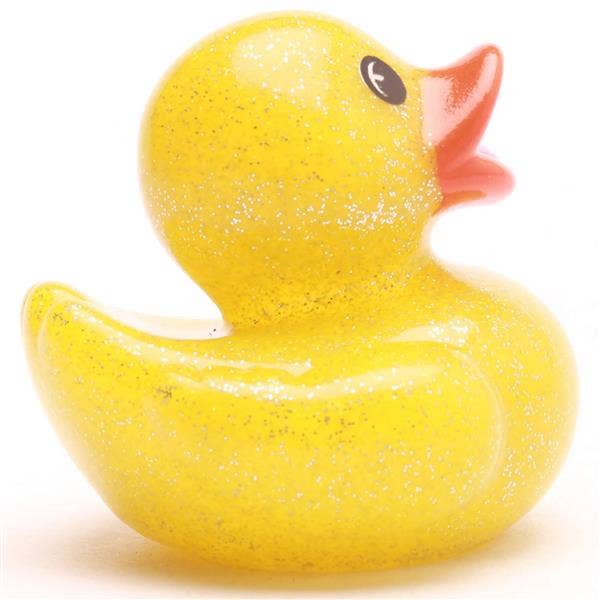 Mini Canard pailleté - jaune