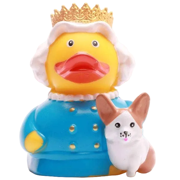 Canard Reine Elizabeth avec Corgi
