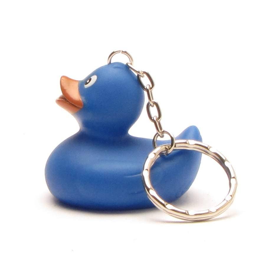 Blauer Enten-Schlüsselanhänger