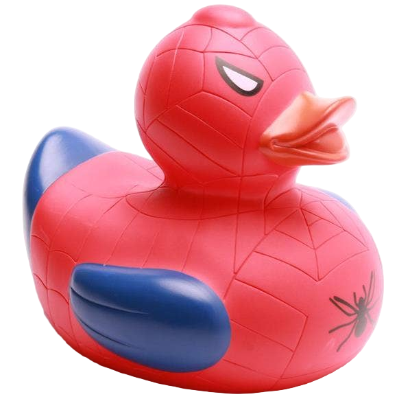 Rot-Blaue Superhelden-Ente XL