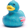 Union Jack Ente - Blauer Glitzer