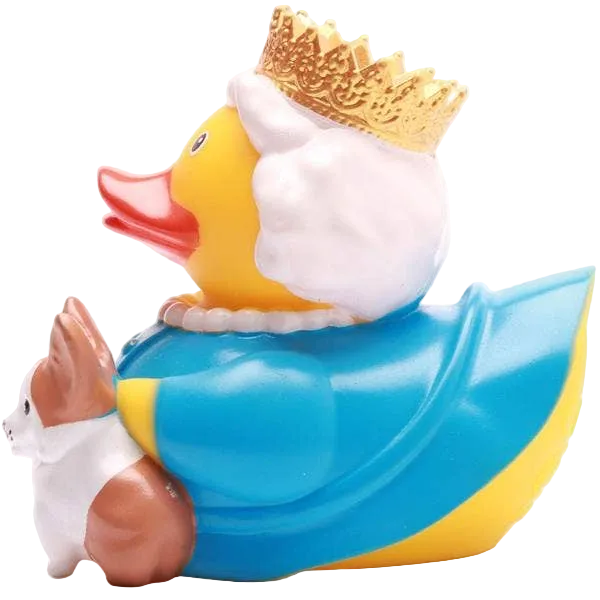 Canard Reine Elizabeth avec Corgi