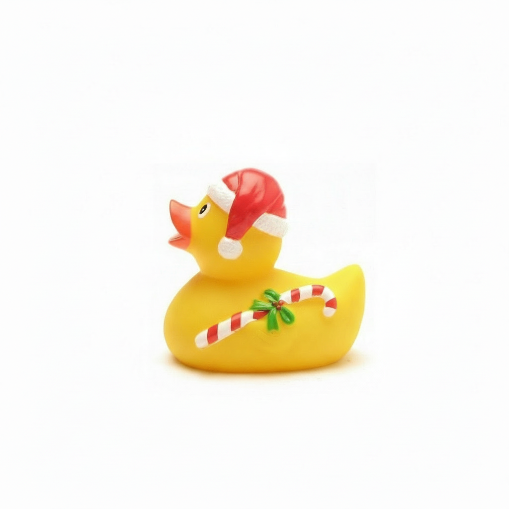Canard Noël avec canne à sucre