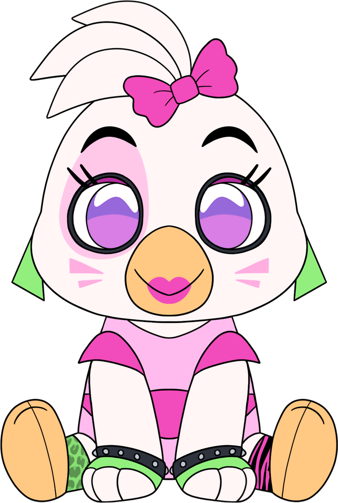 Glamrock Chica Sit Plush (9in)