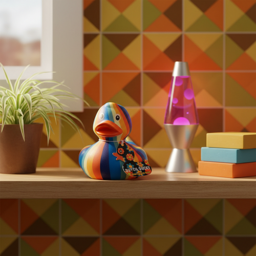 Groovy Retro Duck