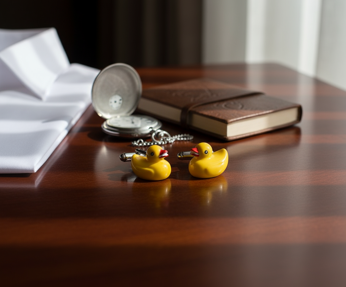 Duck Bath cufflinks