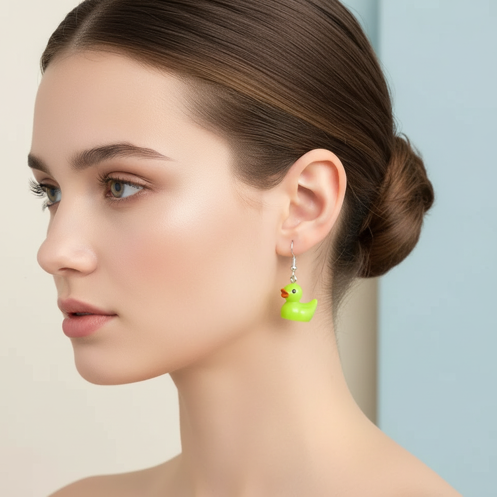 Duck earrings