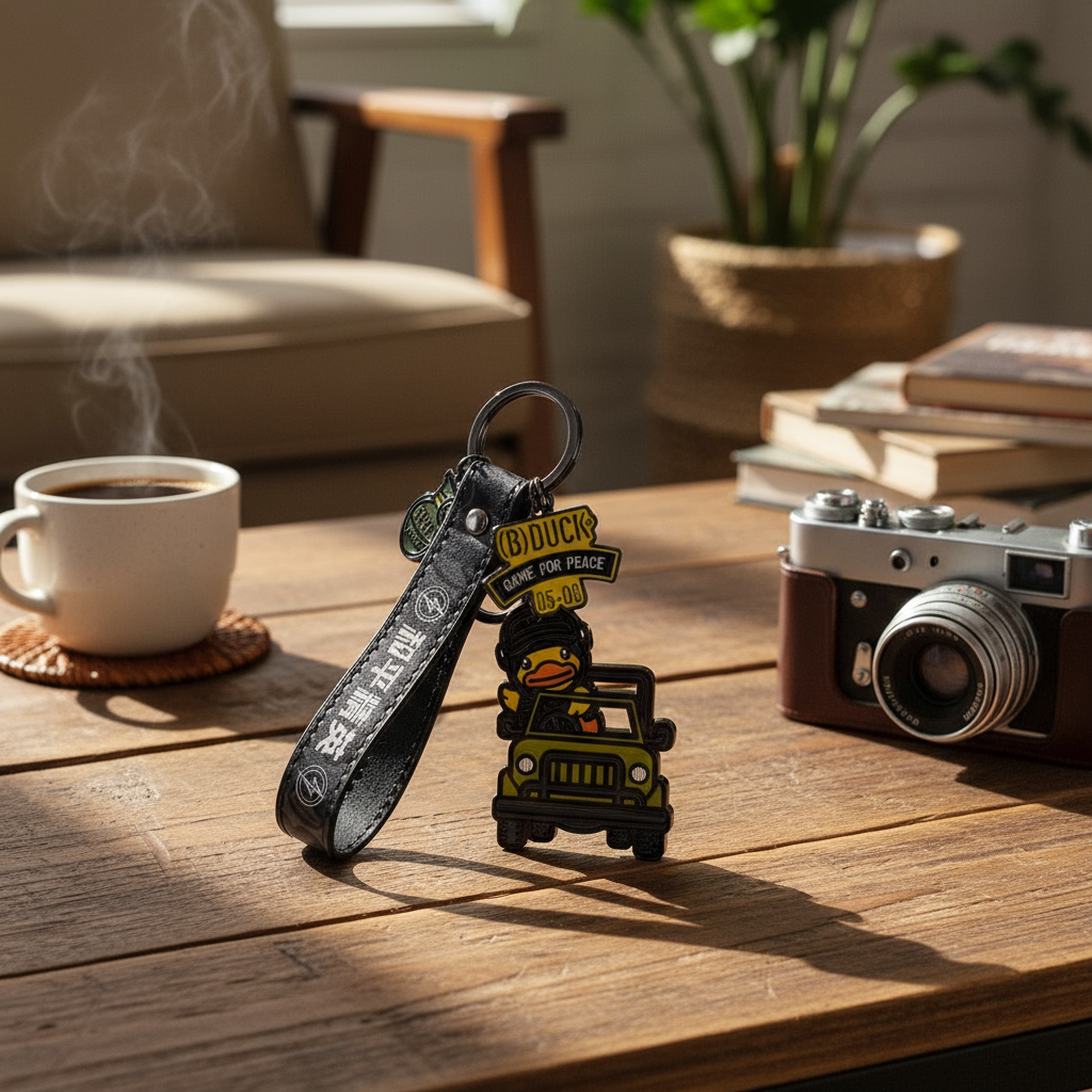 Military Duck Keychain