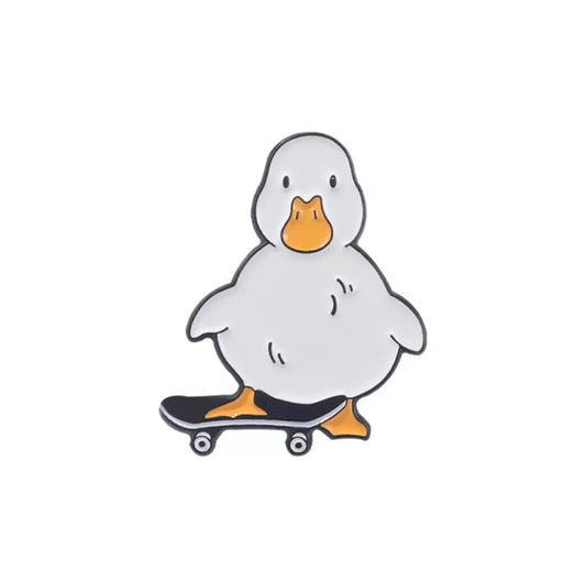 Pins Canard Skateur