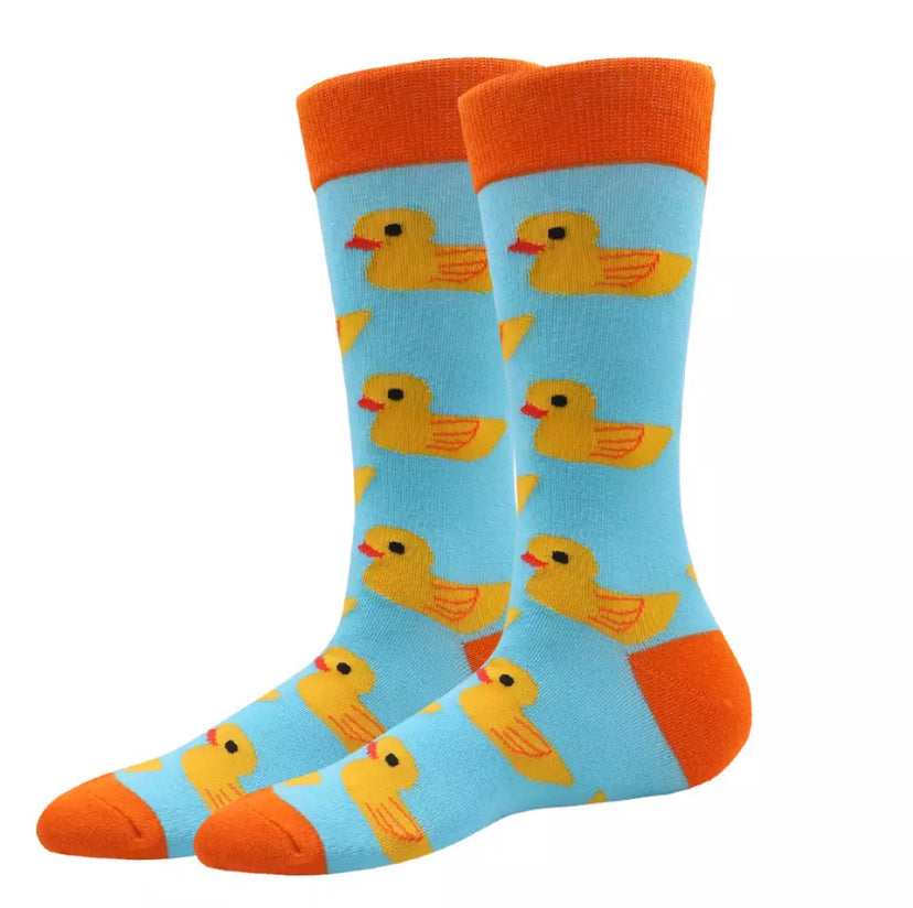 Yellow duck socks
