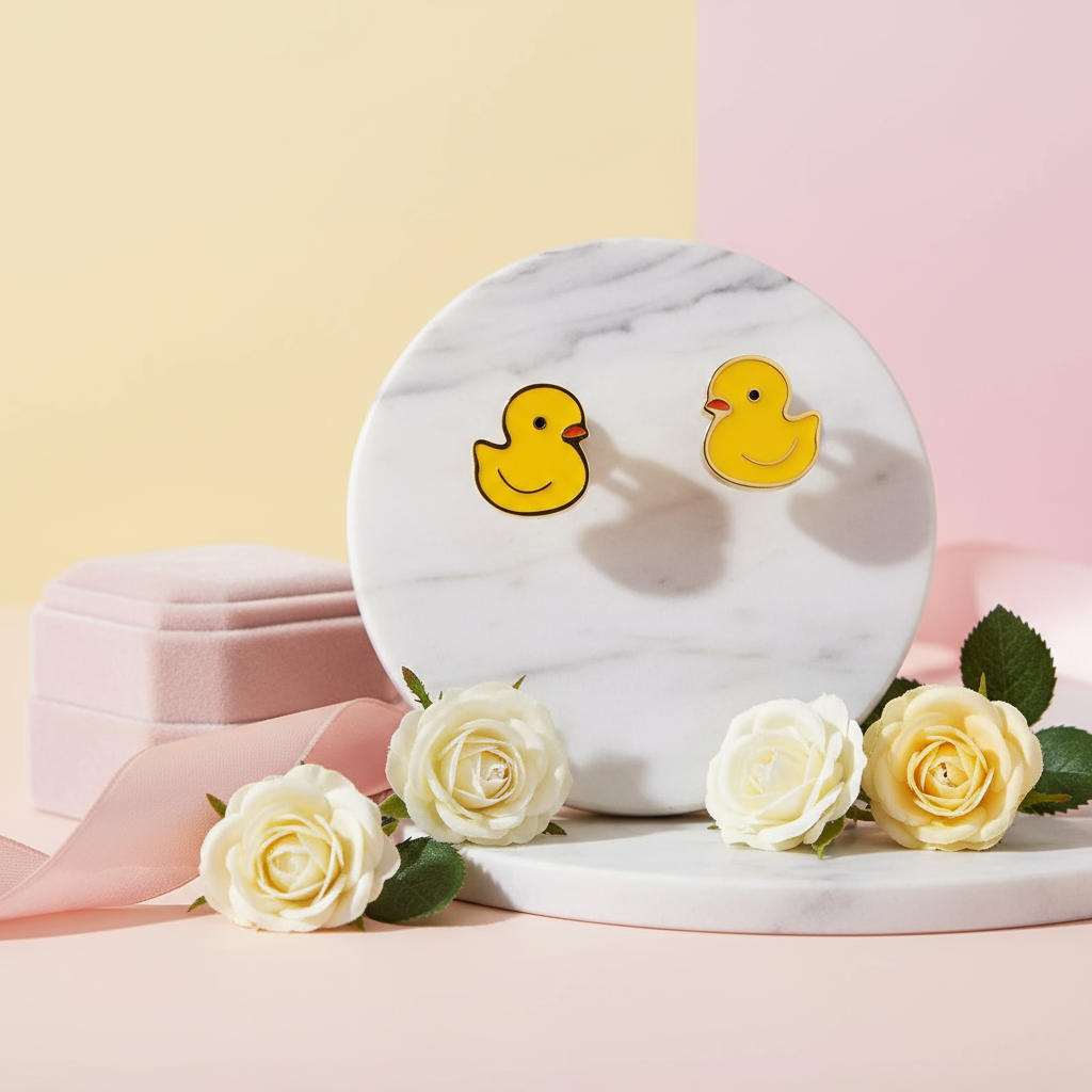 Cercei de rață galben