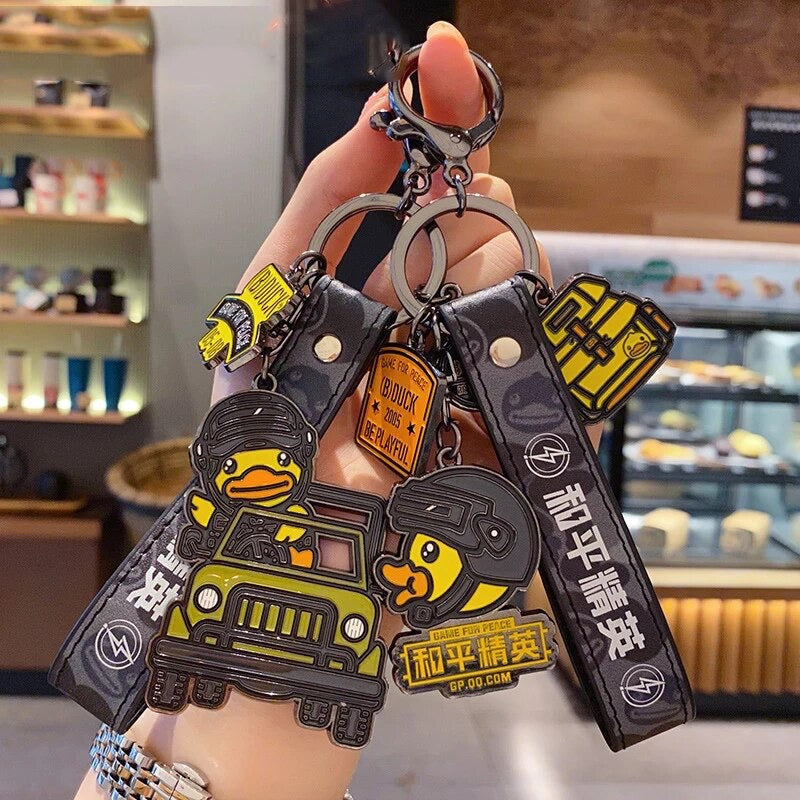 Military Duck Keychain