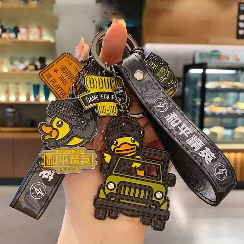 Military Duck Keychain