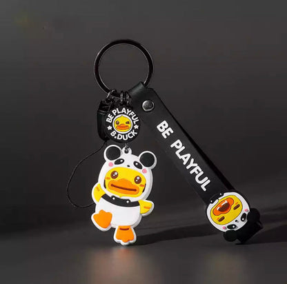 Panda duck keychain