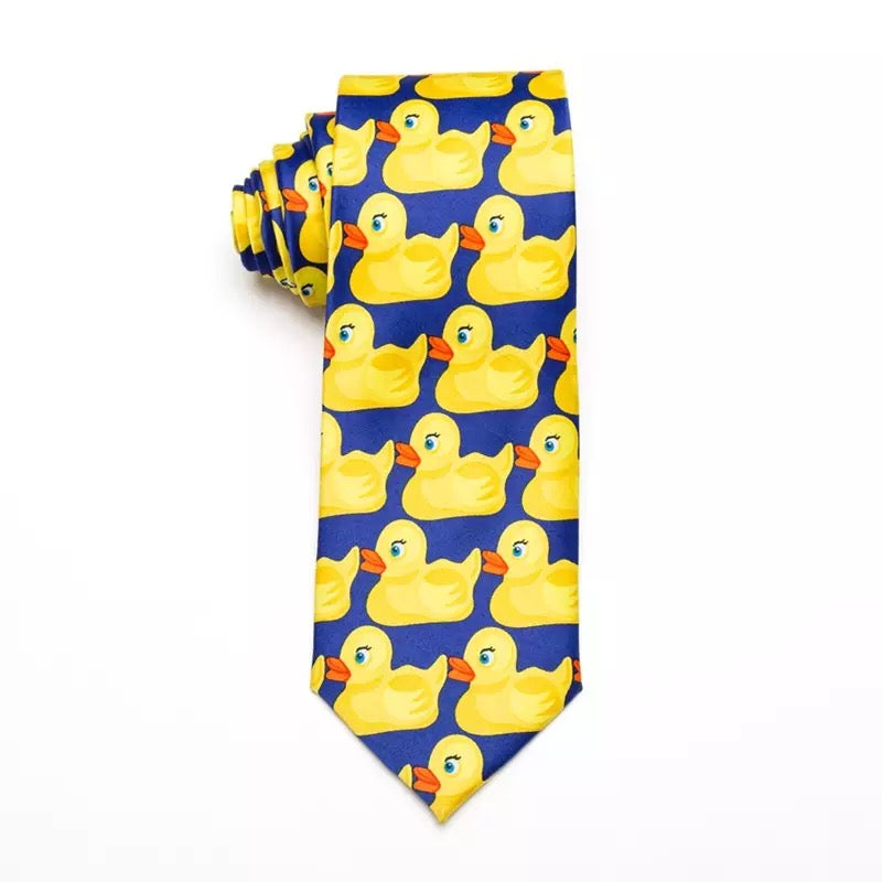 Yellow duck tie