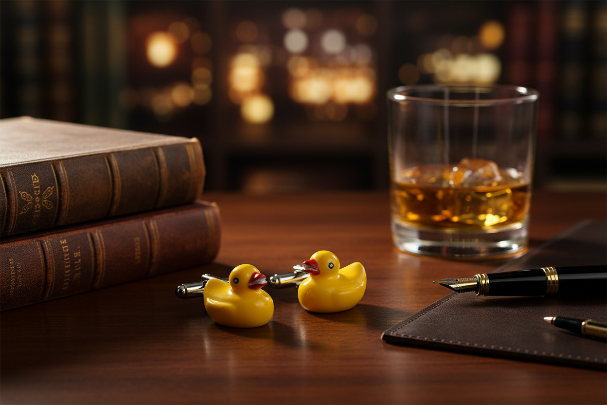 Duck Bath cufflinks