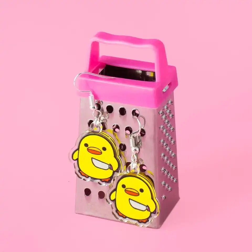 boucles-d-oreille-canard-avec-un-couteau