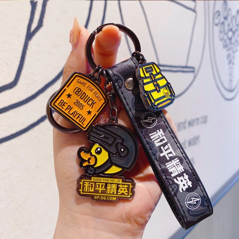 Military Duck Keychain