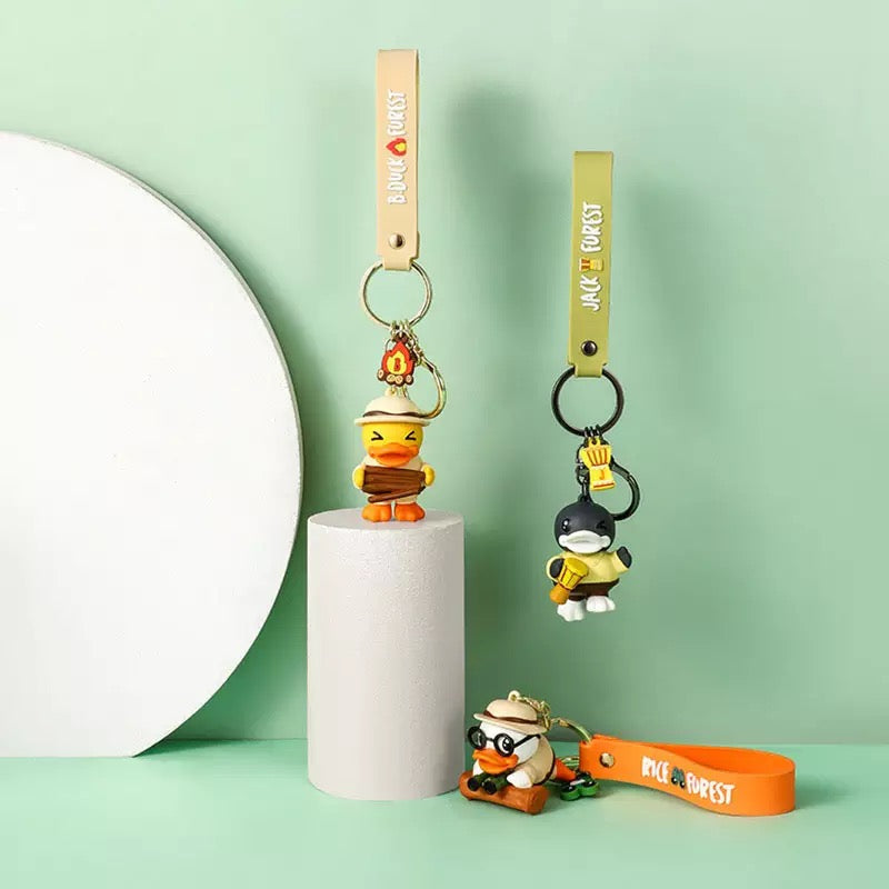 porte-cles-canard-jaune-feu-de-camp