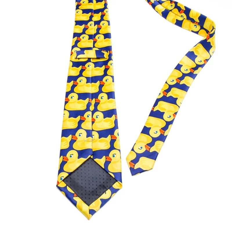 Yellow duck tie