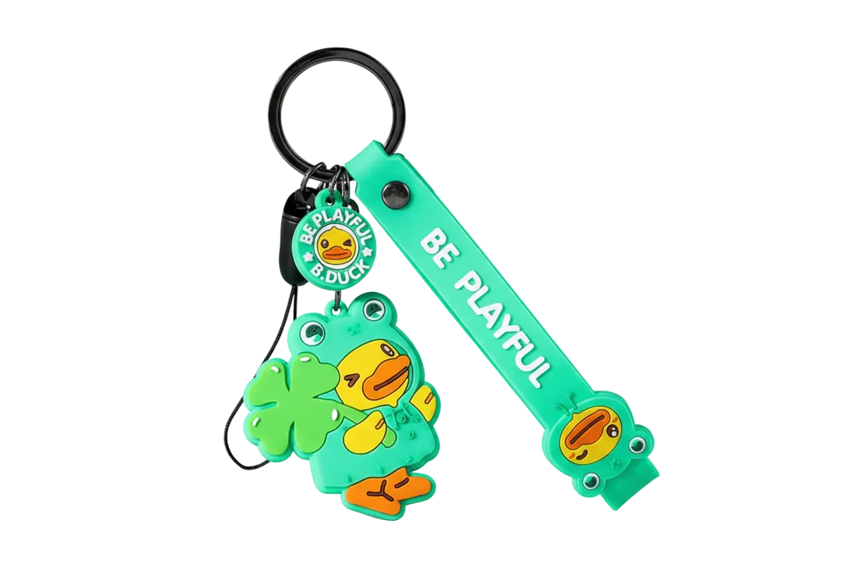 Duck and Frog Keychain