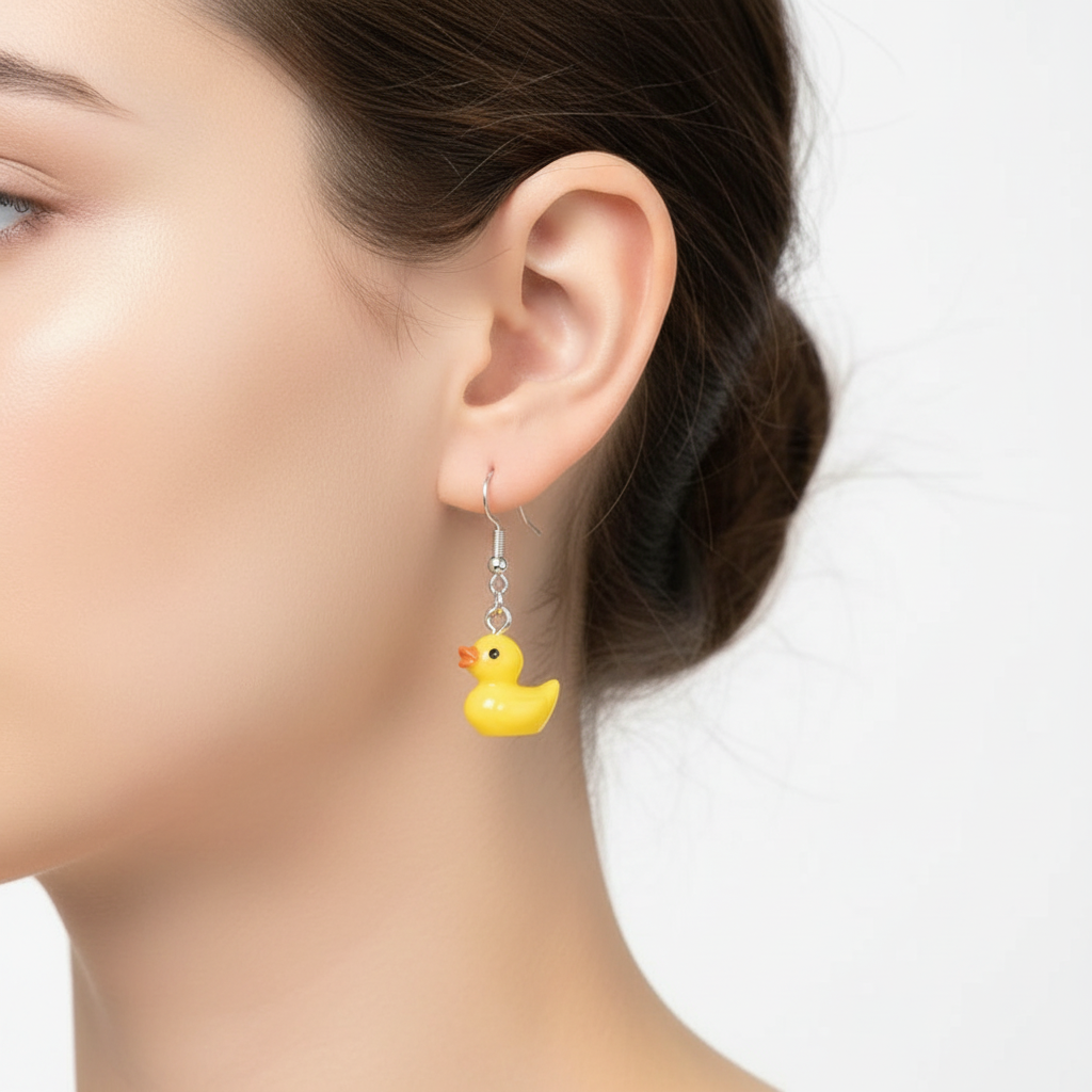 Duck earrings
