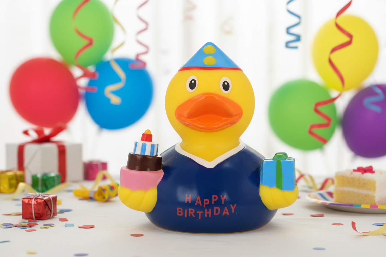 Canard Anniversaire Bleu