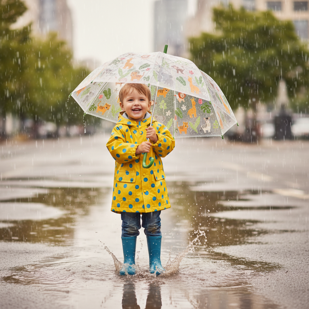 Parapluie Transparent Enfant Animaux