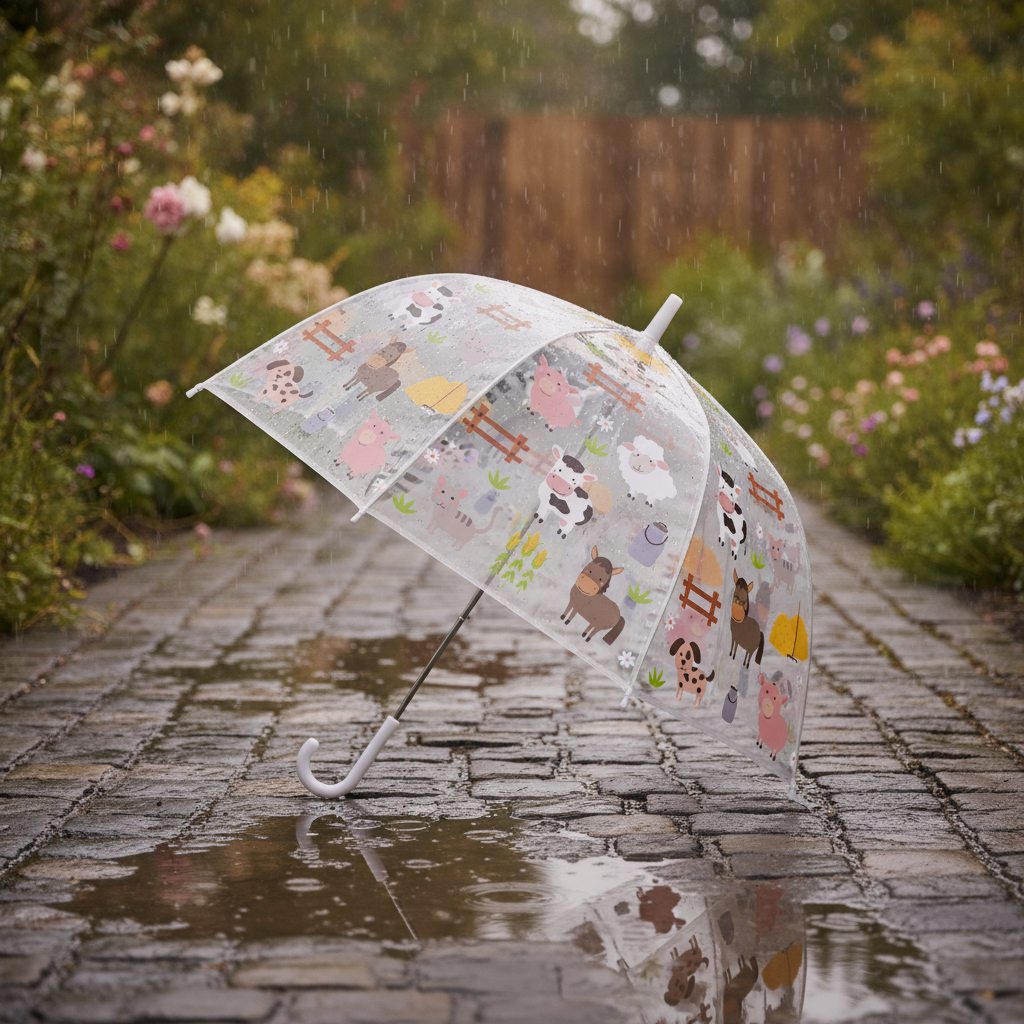 Parapluie Transparent Enfant Animaux