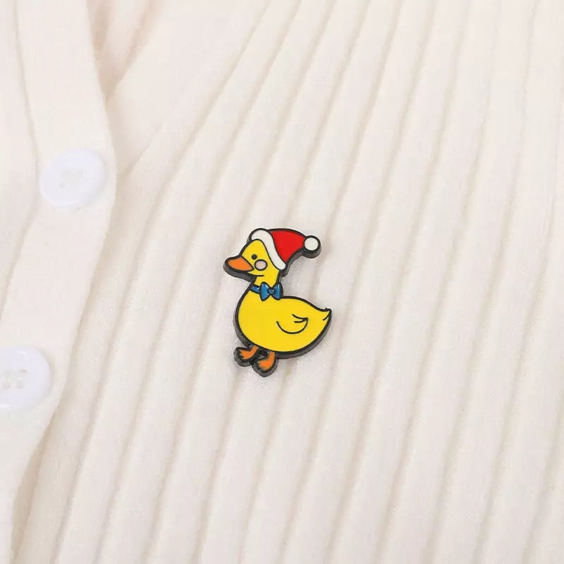 Pin's Canard Bonnet de Noël – visuel produit