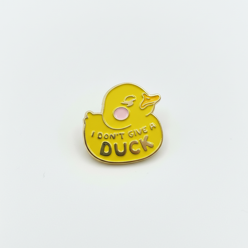 Photo produit - Pin’s Canard Jaune « I don’t give a Duck »