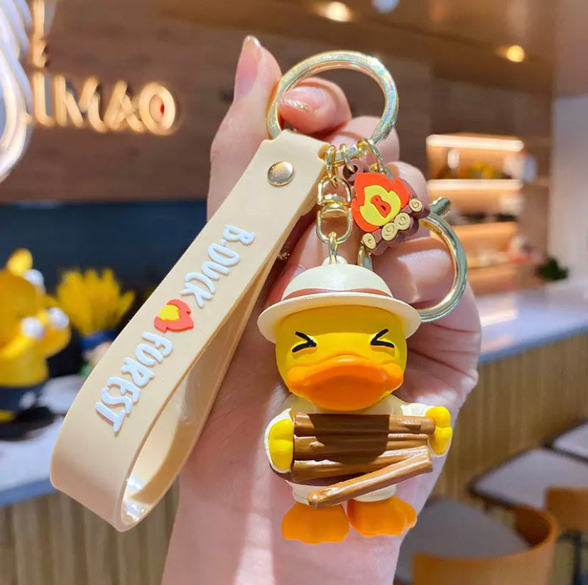 Porte-Clés Canard Jaune Feu de Camp – visuel produit