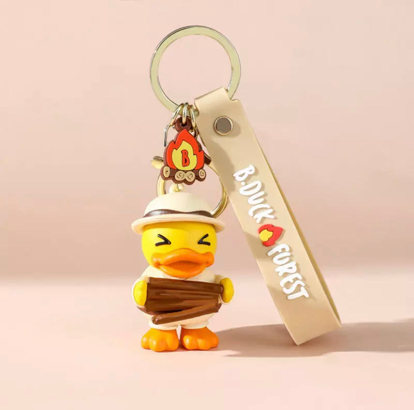 Porte-Clés Canard Jaune Feu de Camp – visuel produit