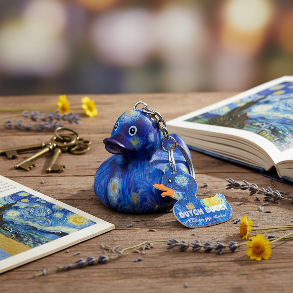 Porte-clés Canard Starry Night Vincent Van Gogh