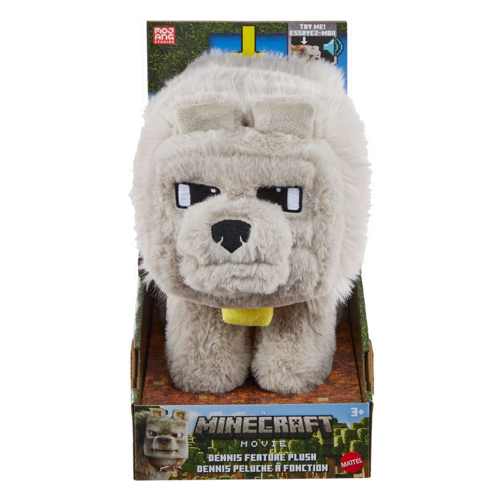 Peluche sonore Minecraft: le film - Dennis le loup