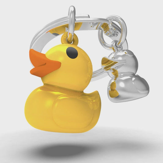 Yellow duck keychain