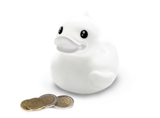 Small Piggy Bank White Duck