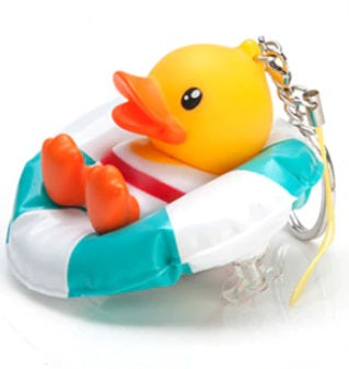 Burled Duck Keychain