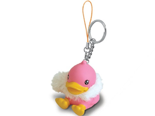 Pink duck nøglering