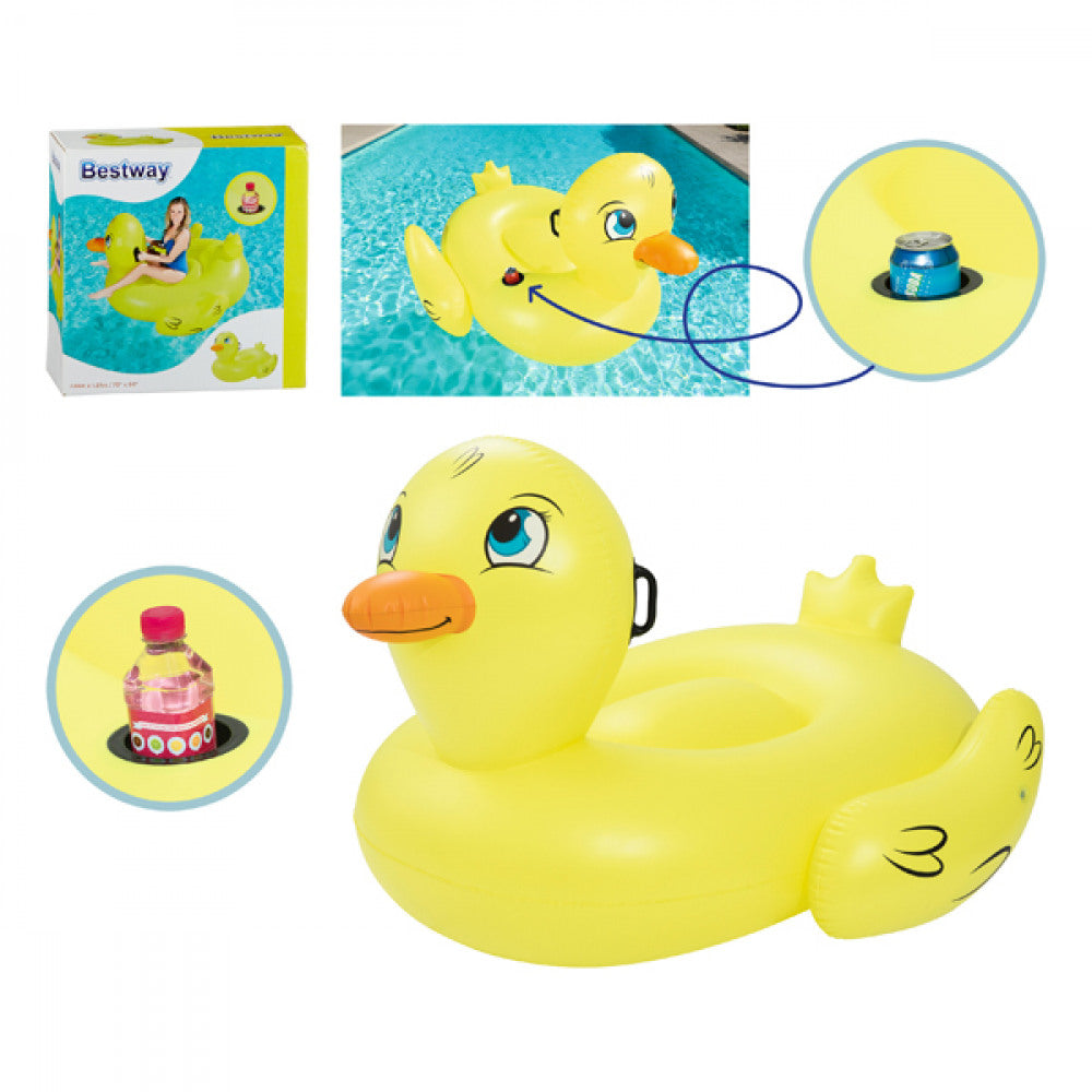 Boya inflable de pato amarillo