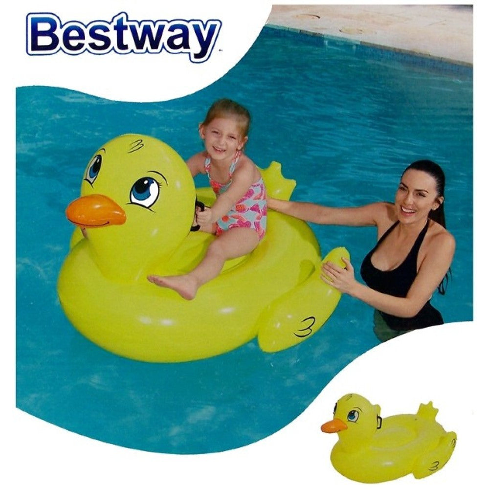 Boya inflable de pato amarillo