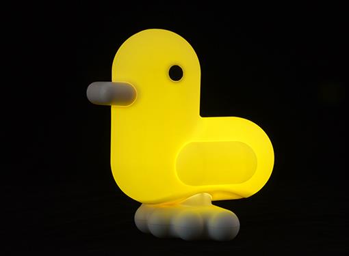 Pastel yellow duck night light