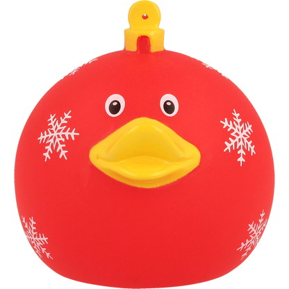 Bola de Navidad de pato rojo