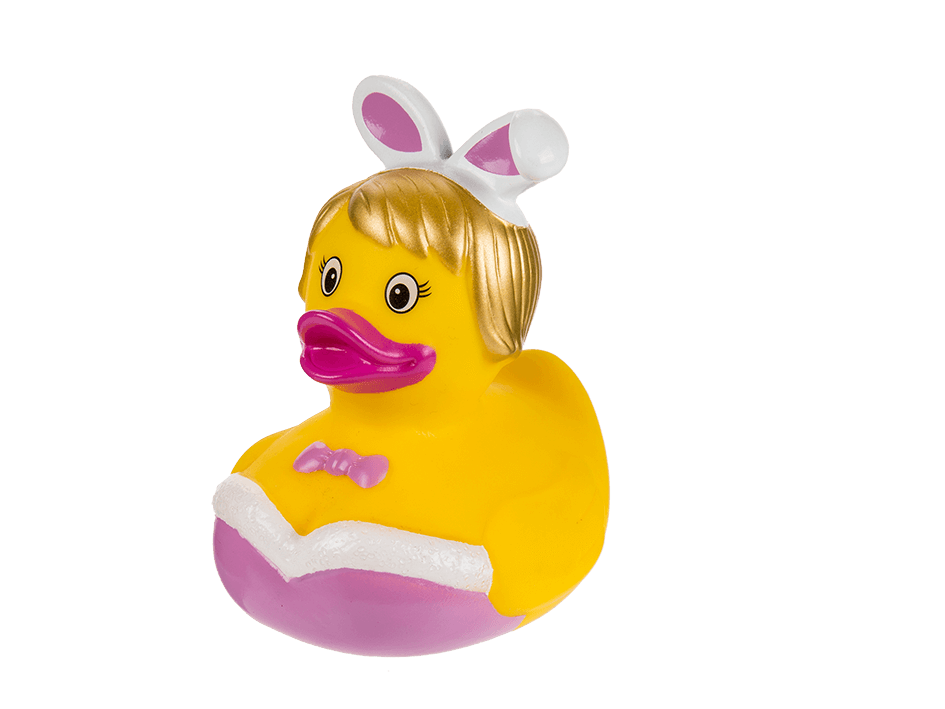 Pin-pink rabbit duck