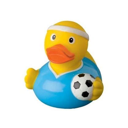 Blue footballer duck