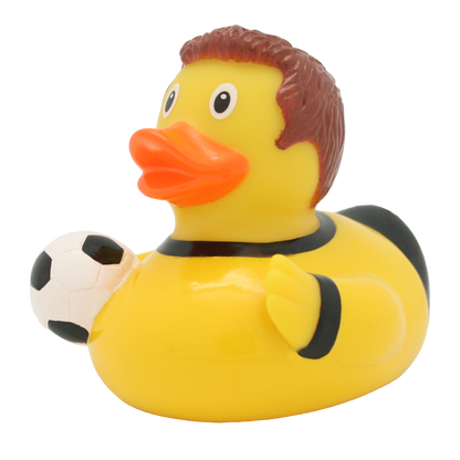 Yellow footballer duck